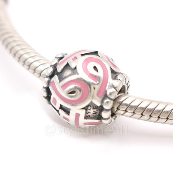 Authentic PANDORA Pink Ribbon Breast Cancer Charm - Picture 3 of 8